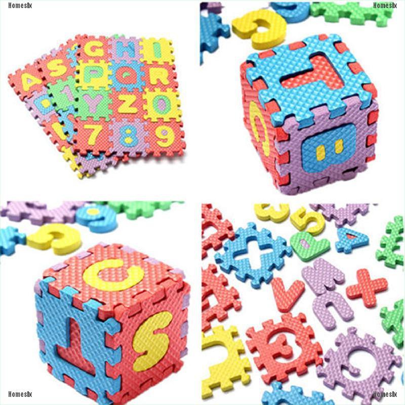 Set 36 tấm thảm xốp lắp ráp dùng làm thảm chơi an toàn vui nhộn cho bé