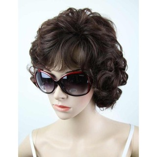 Tóc giả nữ trung niên 😍FREESHIP😍 Tóc giả trung niên xoăn 9013