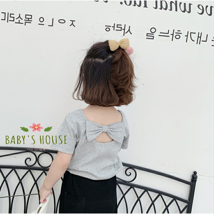 Áo thun nơ lưng cho bé gái (1-4 tuổi) - Baby's House