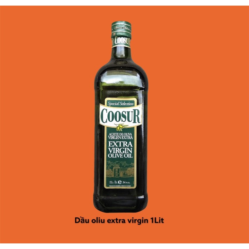 Dầu Oliu Extra virgin 1Lit - Dầu oliu ép lạnh 100% TP Minh Duyên