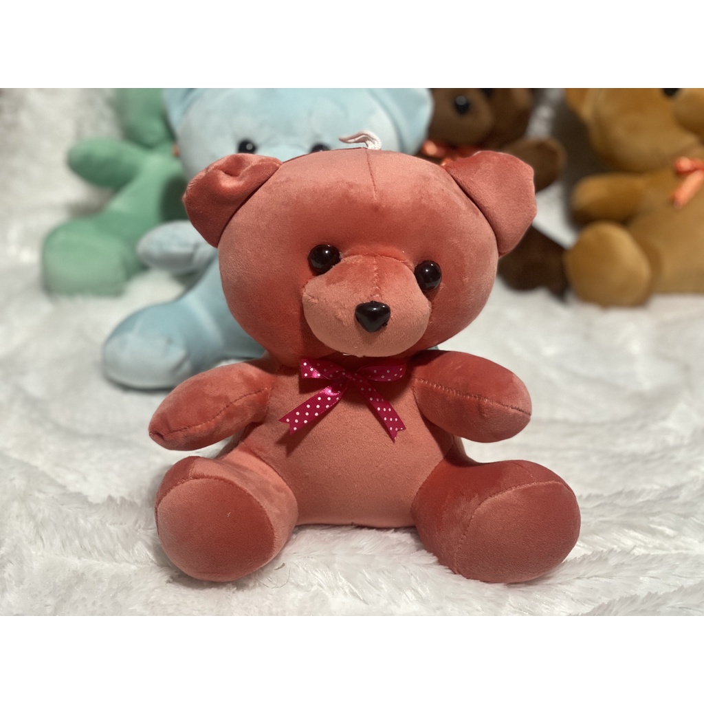 Gấu bông mini 20cm đáng yêu, gấu nơ cao cấp - NaduShop