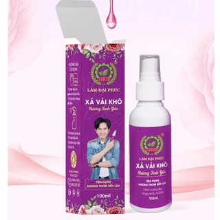 Xịt thơm quần áo xả vải khô Lâm Đại Phúc khử mùi mồ hôi làm mềm vải lưu hương lâu 48h 100ml