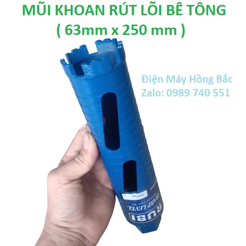 Mũi khoan rút lõi khô ngắn 250mm chuyên dụng cho thợ điều hòa, điện nước
