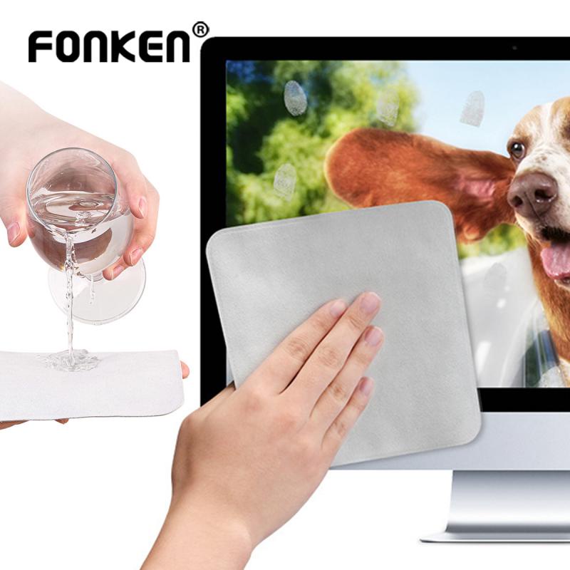 Khăn lau FONKEN đánh bóng màn hình thích hợp cho máy tính/ điện thoại iPhone 13 12Pro Mini/ Macbook
