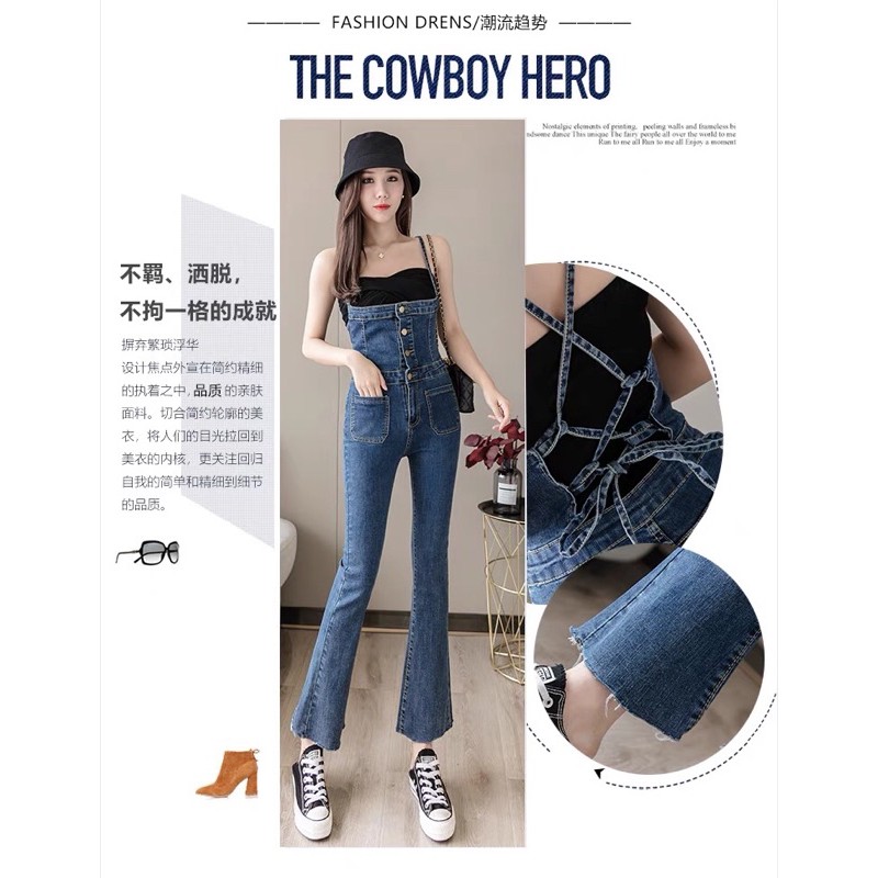 Jumpsuit Jeans co dãn nhẹ cực xinh