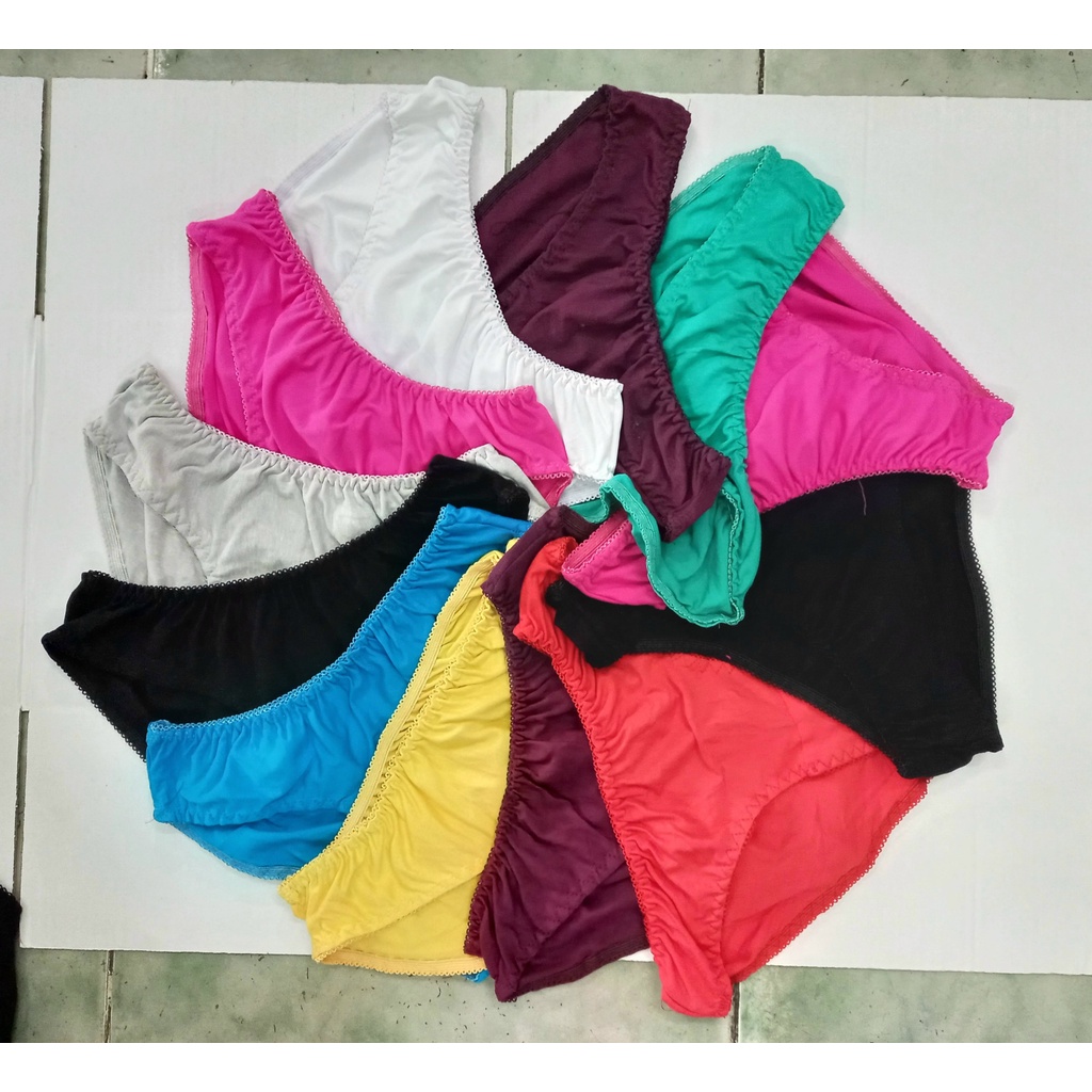 [10 quần Big Size] Quần Lót nữ 60 đến 89 ký 100% Thun Cotton Cao Cấp mềm mịn