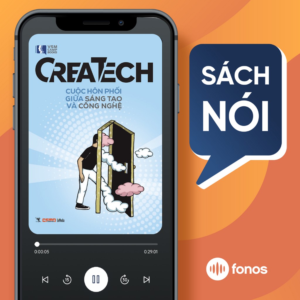 Toàn quốc - [EVoucher] Sách nói: Createch – Cuộc Hôn Phối giữa Sáng Tạo và Công Nghệ