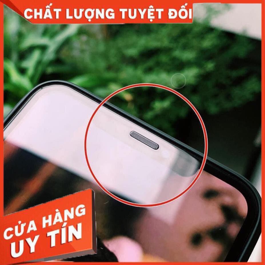 [Chống Mẻ cạnh] Kính Cường Lực IPhone Chống Bụi Màn Loa Bóng Full Màn Đủ Các Dòng