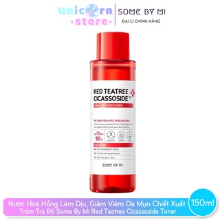 Nước Hoa Hồng Làm Dịu, Giảm Viêm Da Mụn Chiết Xuất Tràm Trà Đỏ Some By Mi Red Teatree Cicassoside Toner 150ml