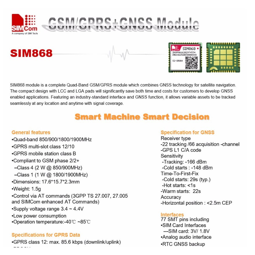 Mô Đun Định Vị Gps Bt Mini Sim868 Gsm Gprs Sim868 Sim868 | BigBuy360 - bigbuy360.vn