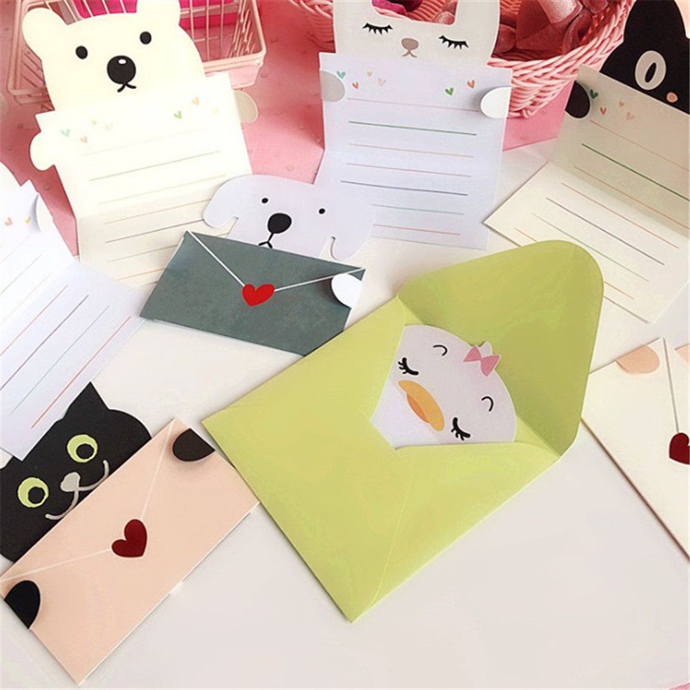 Thiệp Chúc Mừng Năm Mới / Sinh Nhật / Giáng Sinh Hình Động Vật Hoạt Hình Diy