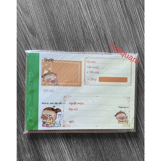 Combo 10Quyển Phiếu Ship Hoạt Hình