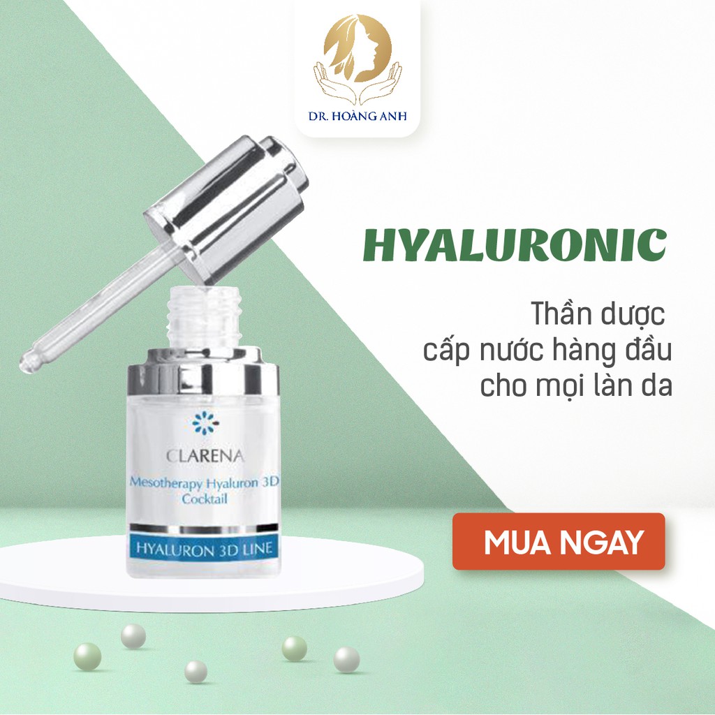 Mesotherapy Hyaluron 3D Cocktail Serum siêu cấp ẩm, tái tạo ở cấp độ tế bào và làm mờ nếp nhăn 3D