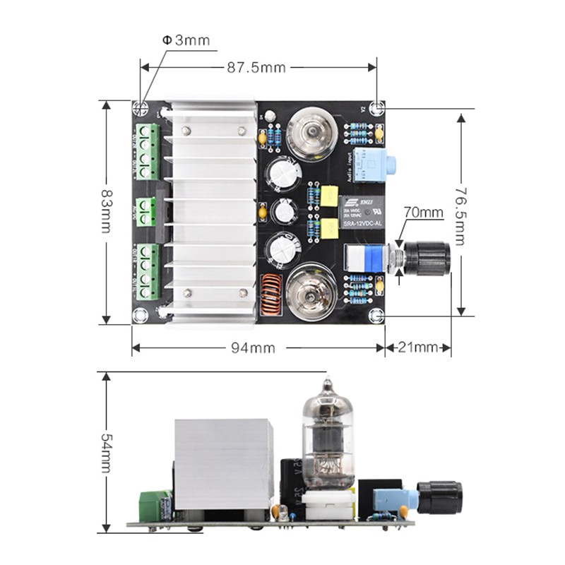 Bảng khuếch đại công suất ống XH-A202 AC / DC 12V 4 * 40W Hiệu ứng âm thanh được tăng cường công suất cao Bảng mạch khuếch đại âm thanh chip TDA7388