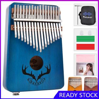 17 keys EQ kalimba Mahogany Thumb Piano Kalimba Finger Piano with Electric Pickup Tuner Hammer