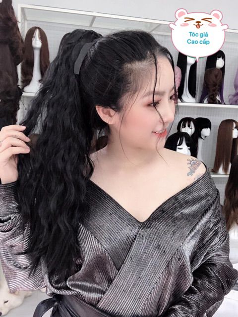Tóc giả nữ ❤️❤️ FREESHIP ❤️❤️ cột xù mì tự nhiên mã 022