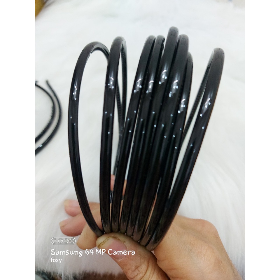 -CÀI TÓC ĐEN TRƠN NHỎ XINH 4mm ,8mm, LẺ 1 CÁI