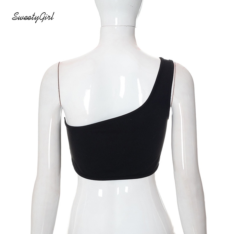 Áo Ống Không Tay Màu Sắc Trơn Quyến Rũ Cho Nữ