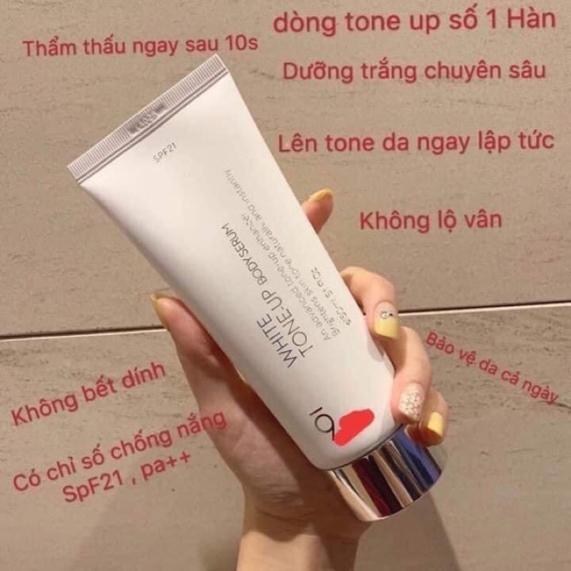 Kem dưỡng trắng da và makeup Body chống nắng 9WISHES