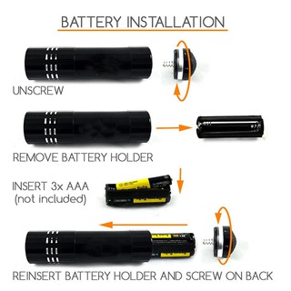 🎈Mini Aluminum UV ULTRA VIOLET 9 LED Flashlight Torch Light Lamp