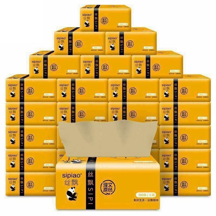 Thùng 30 Gói Giấy Trúc SIPIAO (loại xịn 300 tờ/1 gói)