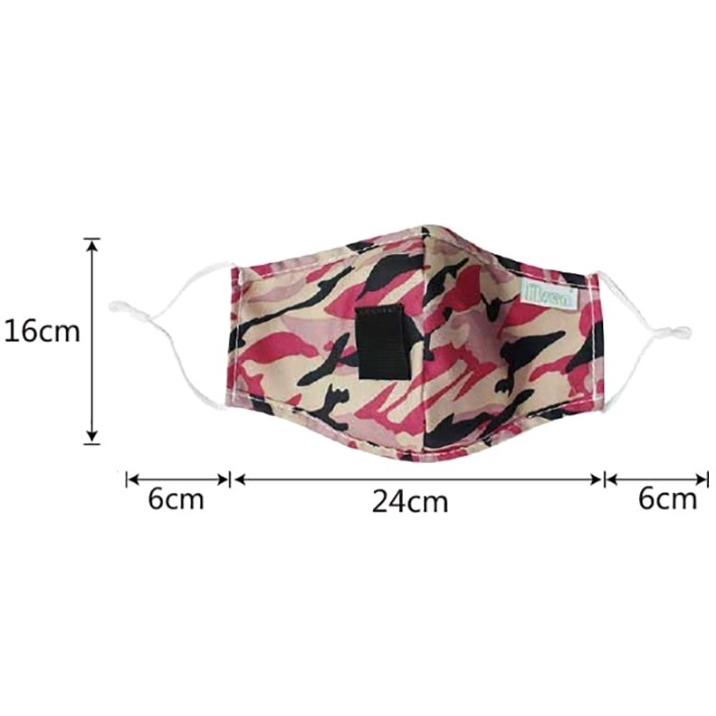 (Hàng Mới Về) Khẩu Trang Cotton Chống Bụi Thoáng Khí Họa Tiết Rằn Ri | BigBuy360 - bigbuy360.vn