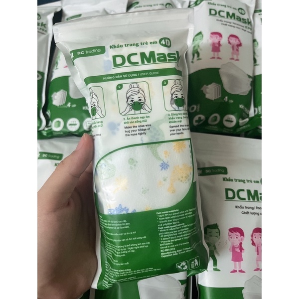 (COMBO) 10 CHIẾC Khẩu trang KF94 EM BÉ DC Mask 4 Lớp Chống Bụi Mịn Và Kháng Khuẩn Hàng Cao Cấp