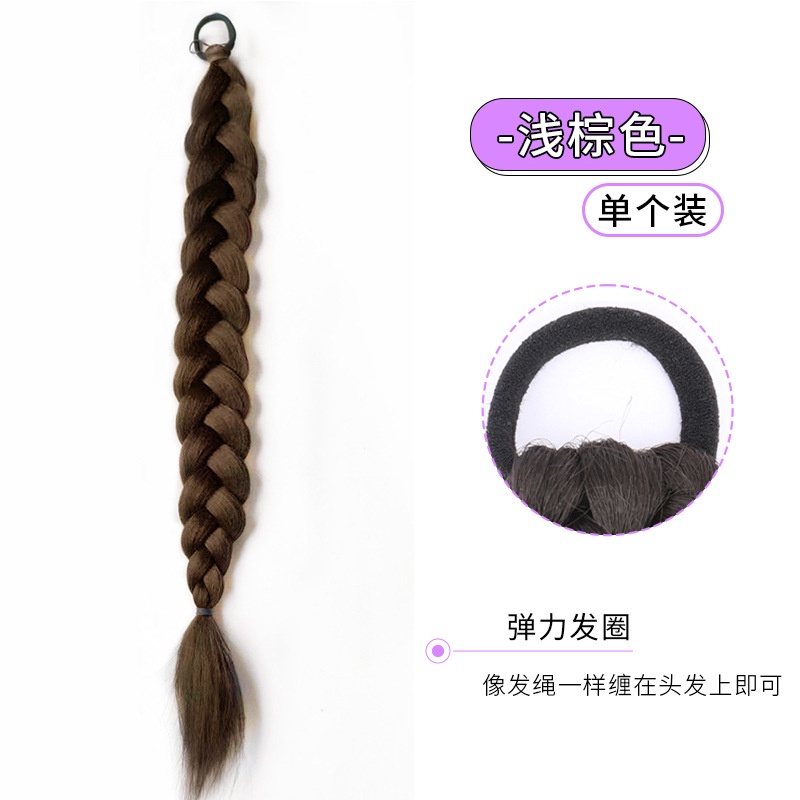 Tóc giả tết bím MISS FANCY tóc giả kẹp đuôi ngựa tóc giả bím 2 bên Bím tóc giả ngọt ngào và dễ thương 45cm