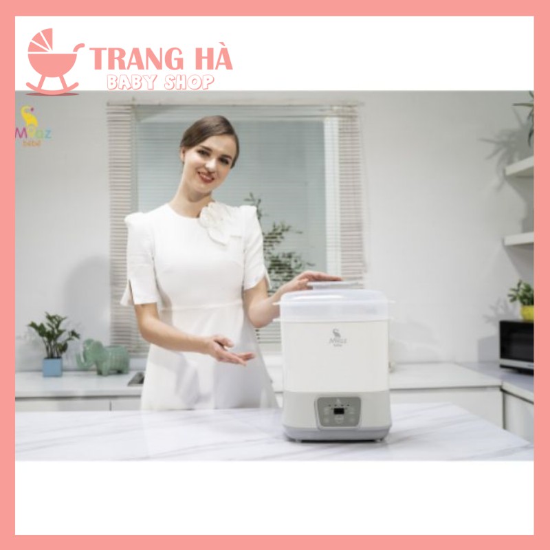 [Mã MKBC13 giảm 80k đơn 1 triệu] 𝑺𝒊𝒆̂𝒖 𝑺𝒂𝒍𝒆Máy tiệt trùng hơi nước sấy khô thông minh đa năng Moaz MB011