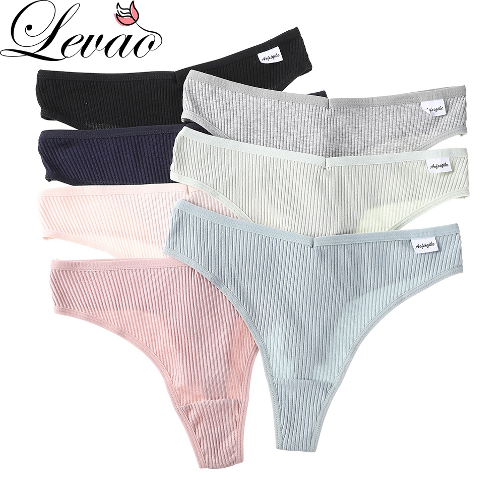 Quần Lót Levao Cotton Lưng Thấp Gợi Cảm Cho Nữ