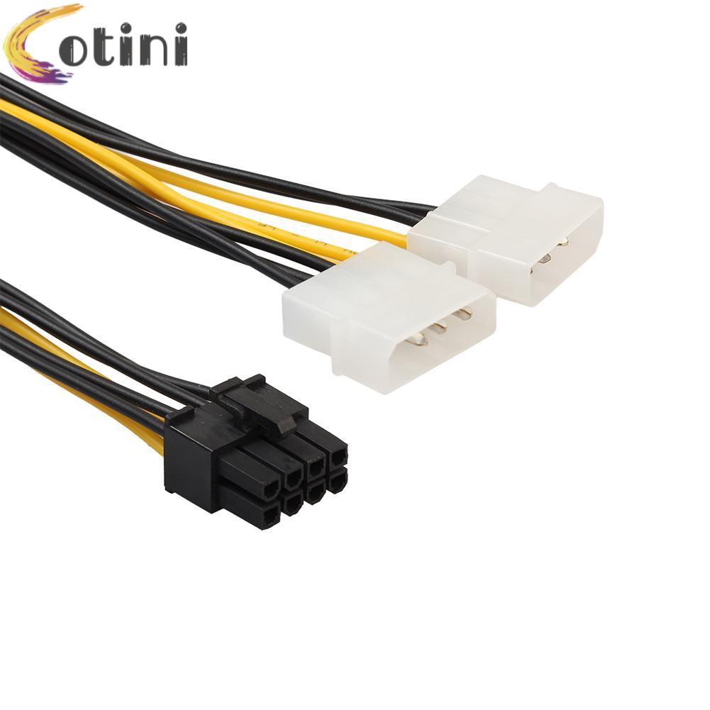 Dây Cáp Nguồn 18cm 8 (6 + 2) Pin Sang 4 Pin Cho Card Đồ Họa