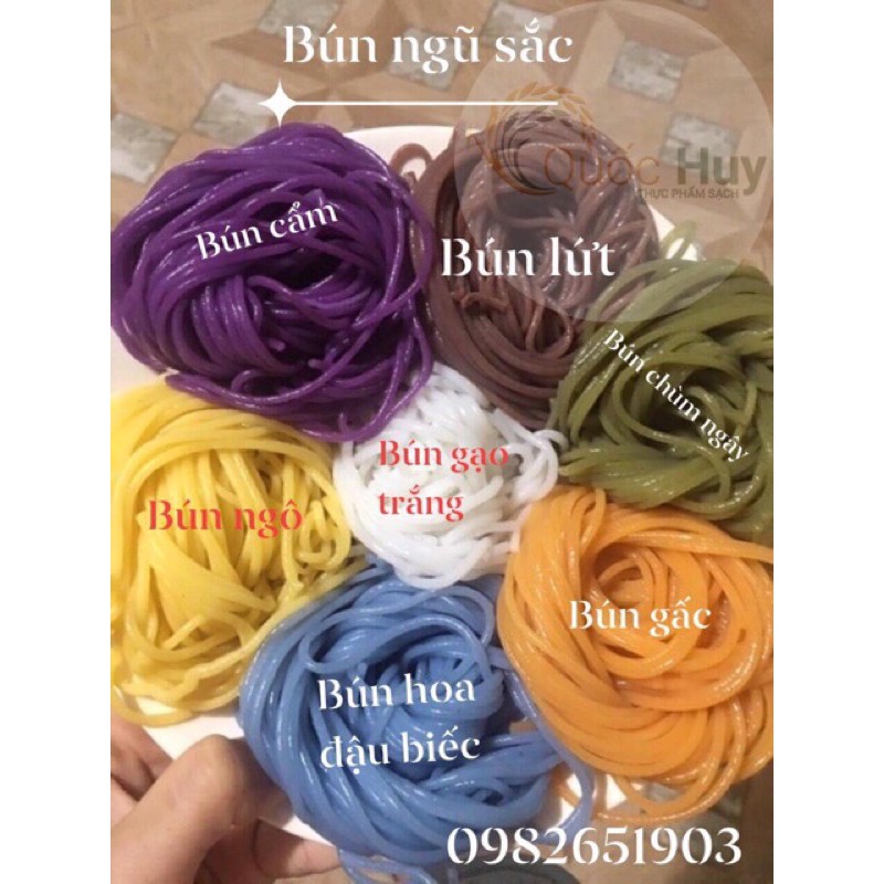 Mì bún khoai lang tím/hoa đậu biếc/chùm ngây/gạo lứt ngũ cốc eatclean/keto Cao Bằng (500g) | BigBuy360 - bigbuy360.vn
