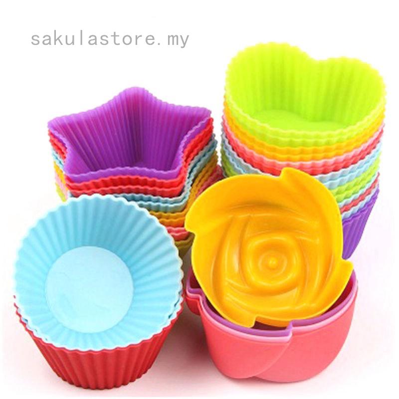 Khuôn Silicone Làm Bánh Muffin, Socola
