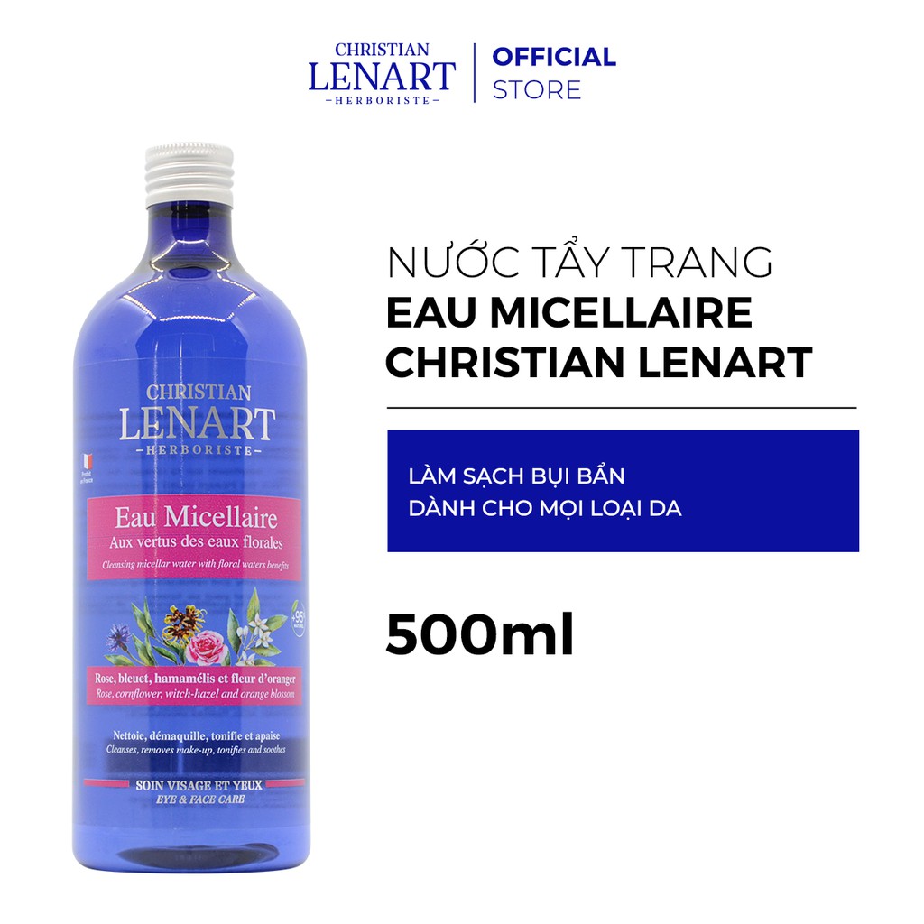 Combo Nước Tẩy Trang Christian Lenart 500ml và Toner Hoa Hương Thảo Romarin 200ml (cho da dầu)