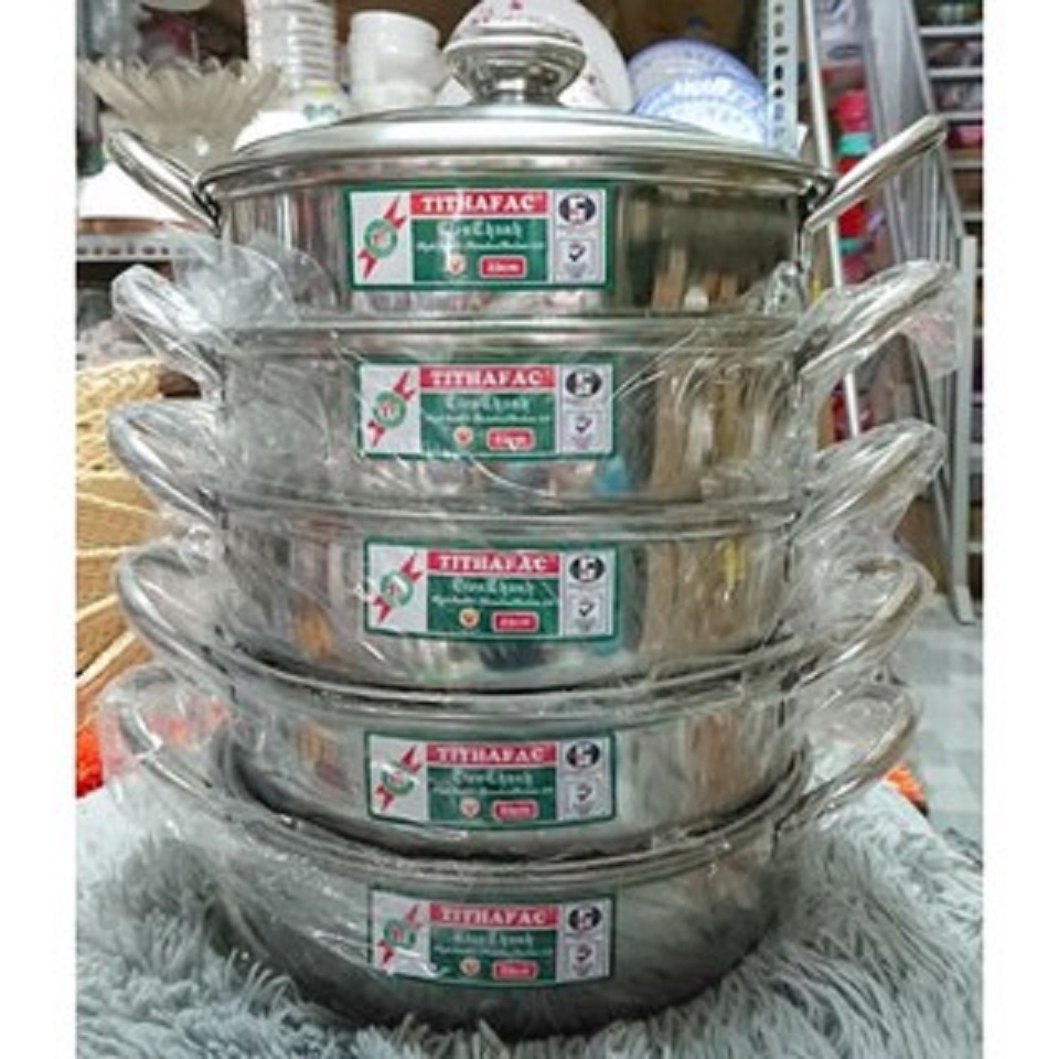 NỒI LẨU Inox Cao Cấp TITHAFAC Cho Nhà Hàng, Quán Ăn, Gia đình chất lượng cao nhiều kích cỡ