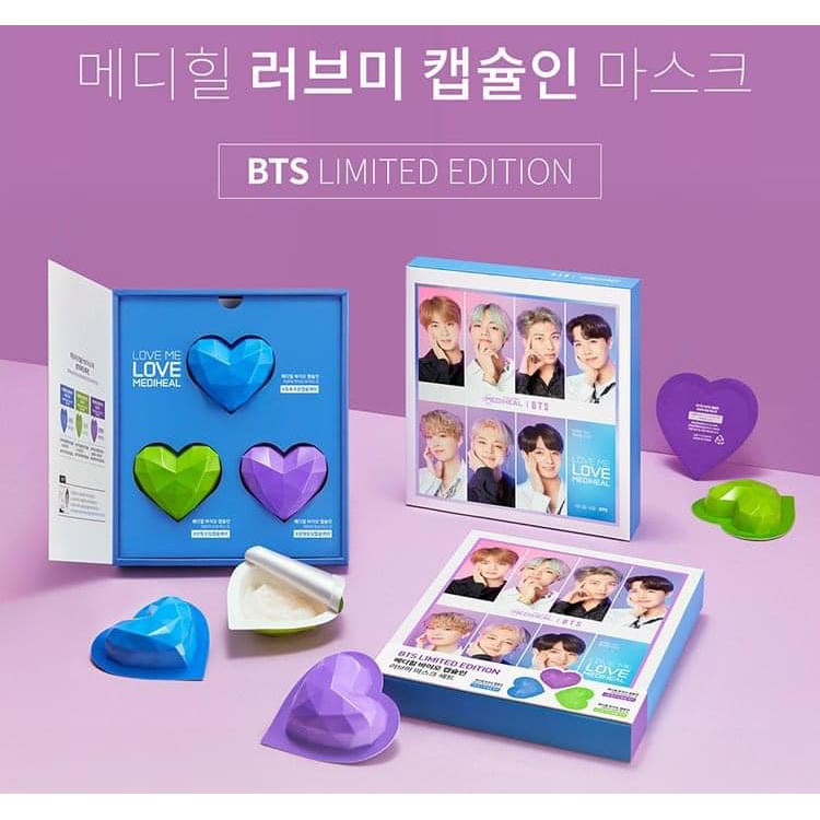 Mặt Nạ MEDIHEAL BTS phiên bản toàn cầu (MEDIHEAL LOVE ME CAPSULIN MASK GLOBAL EDITION