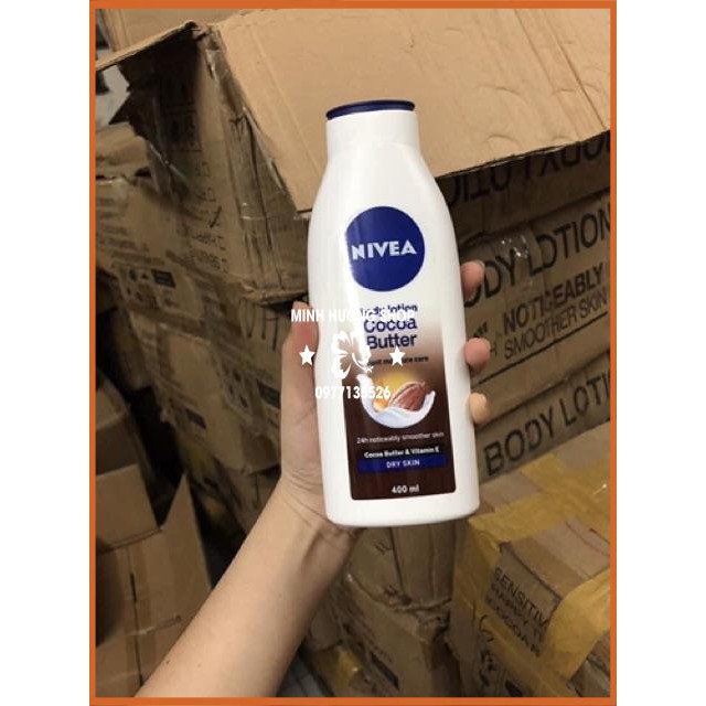 Sữa Dưỡng Thể NIVEA cấp ẩm , dưỡng trắng , chống lão hoá chai 400ml | BigBuy360 - bigbuy360.vn