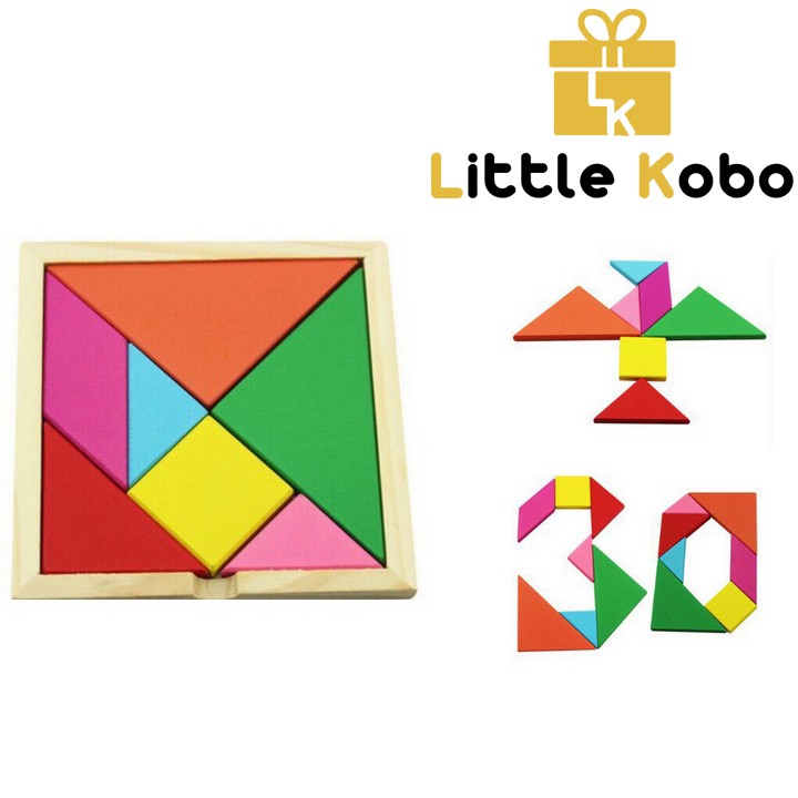 Đồ Chơi Trí Uẩn Tangram Ghép Hình Đồ Chơi Giáo Dục Trí Tuệ Phát Triển Tư Duy