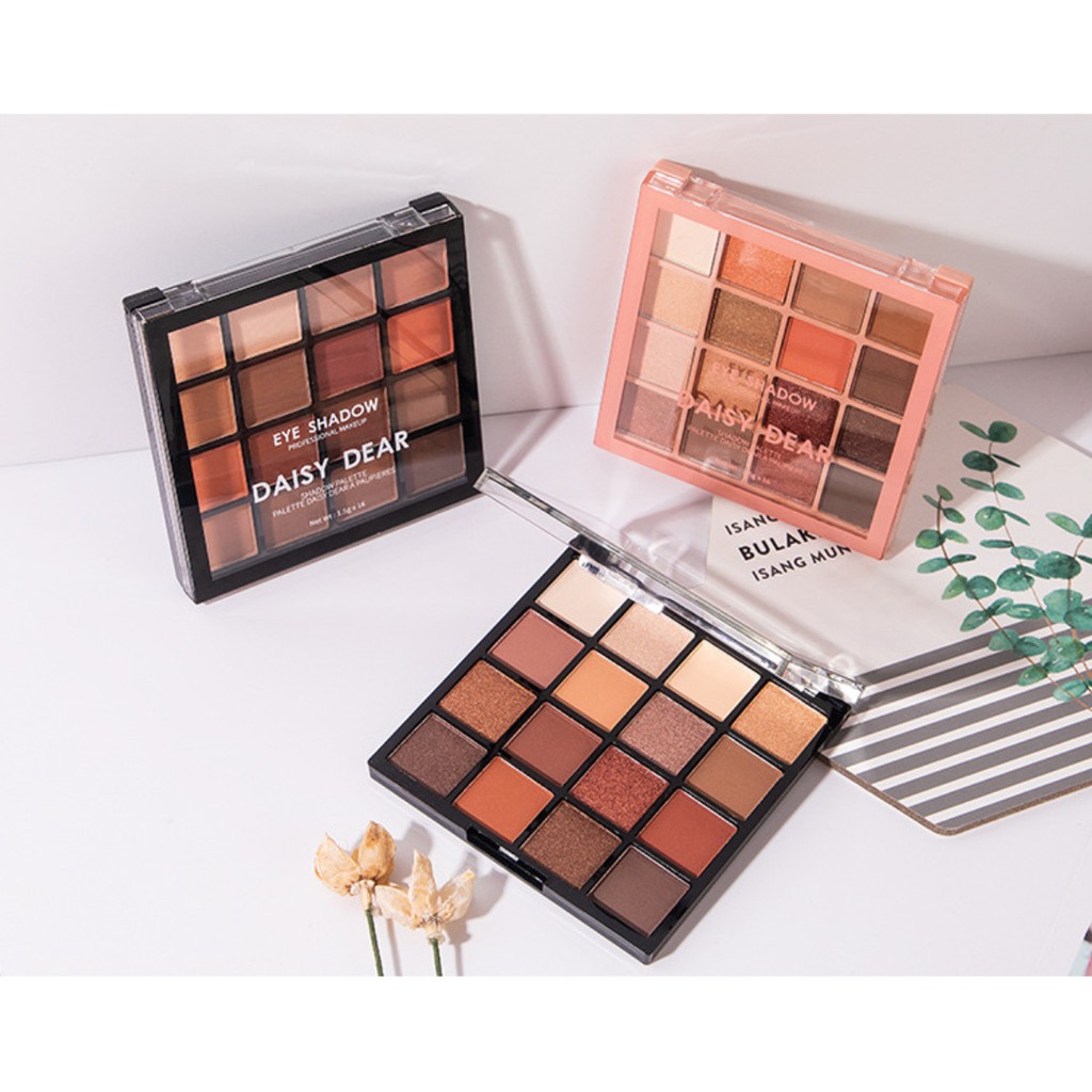Phấn Mắt 16 Ô DAISYDEAR LX404 Tone Tây Kèm Cọ Chính Hãng Nội Địa | BigBuy360 - bigbuy360.vn
