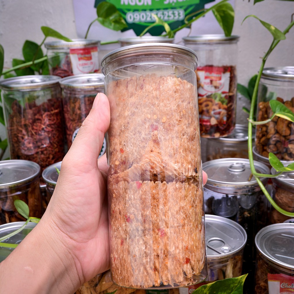 Khô mực cán nguyên con tẩm vị loại ngon, hủ pet 200g - Đồ ăn vặt Nhà Gấu | BigBuy360 - bigbuy360.vn