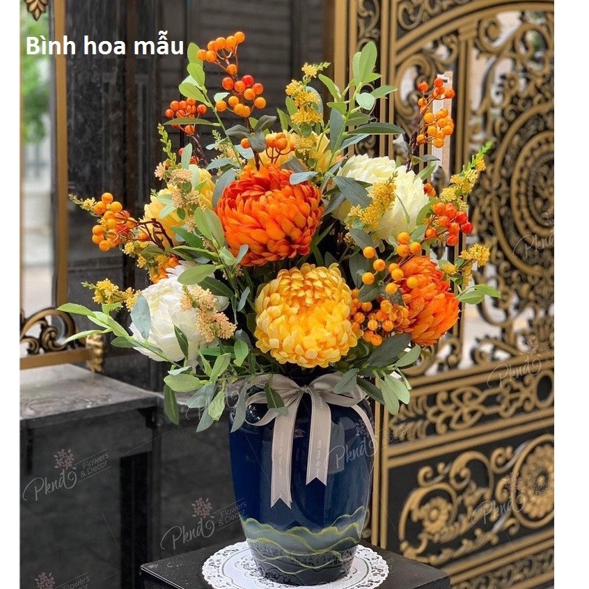 Hoa cúc đại đoá bông lớn cắm bình , trang trí nội thất