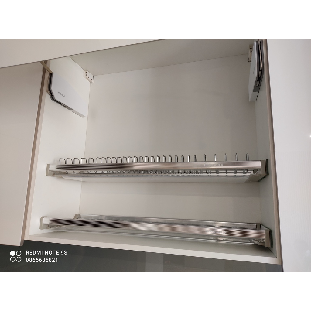 Kệ bát đĩa cố định 2 tầng EUROGOLD Nan Tròn Inox 304, Phụ kiện tủ bếp