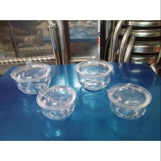 Hủ gia vị mica trắng nhỏ