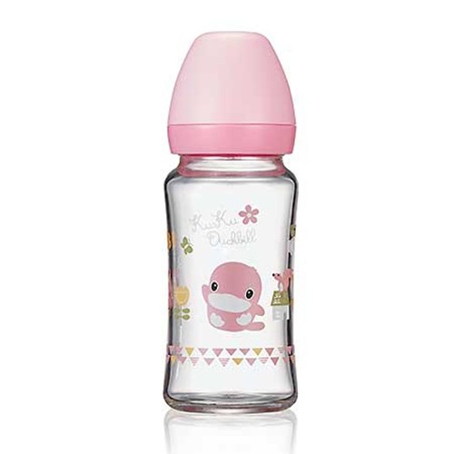 Bình sữa thủy tinh cổ rộng kuku ku5865 240ml