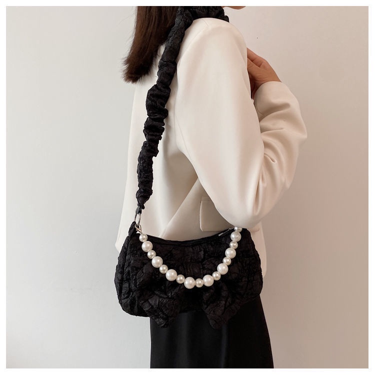 Túi xách cói IELGY với dây chuỗi xích acrylic đeo vai thời trang dành cho nữ