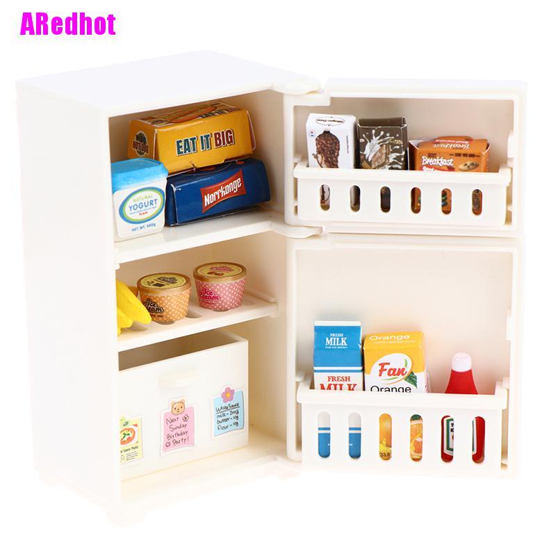 Bộ 16 Tủ Lạnh Mini Tỉ Lệ 1: 12 Trang Trí Nhà Búp Bê
