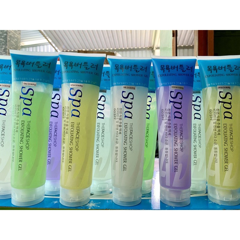 Tẩy tế bào chết Spa Exfoliating Shower Gel Hàn Quốc