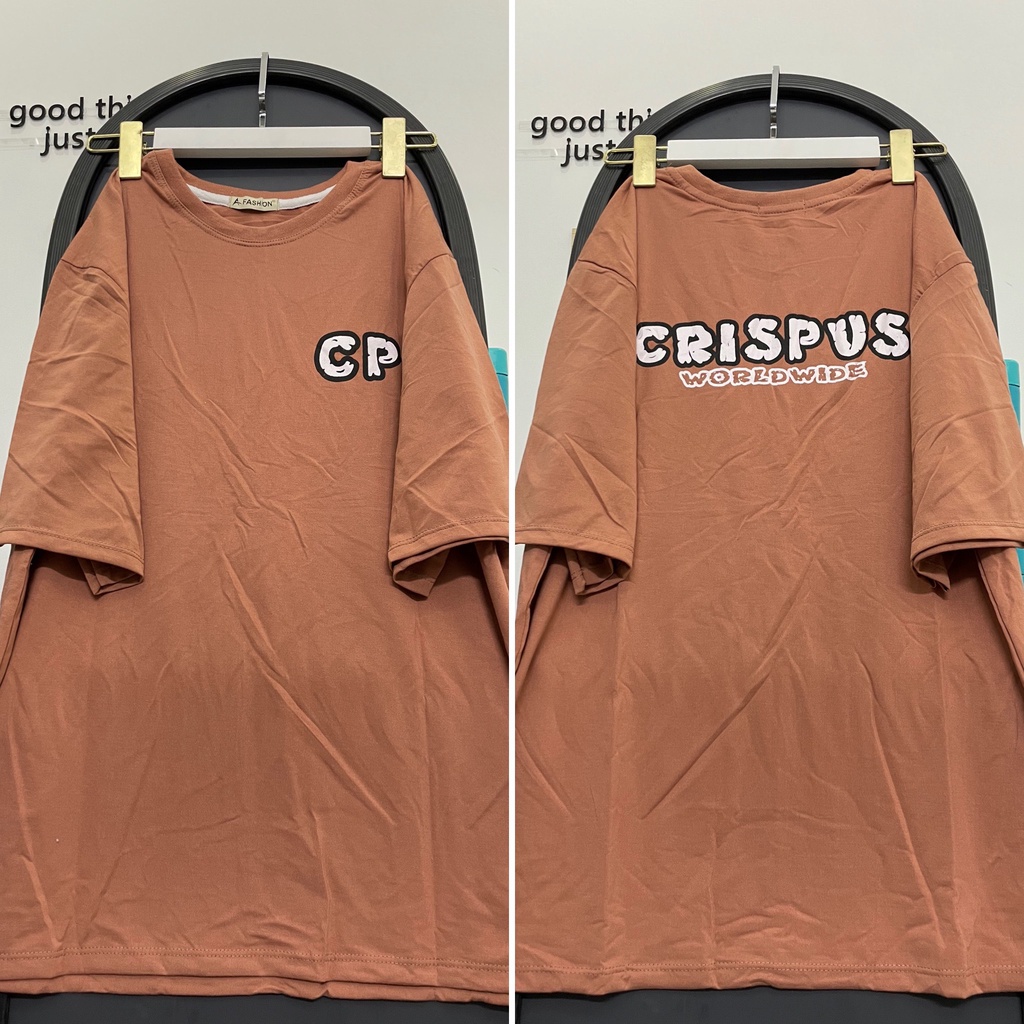 Áo Thun In Chữ CPS Áo Thun Tay Lỡ Form Rộng Unisex 38-65kg Nam Nữ Phong Cách Ullzang