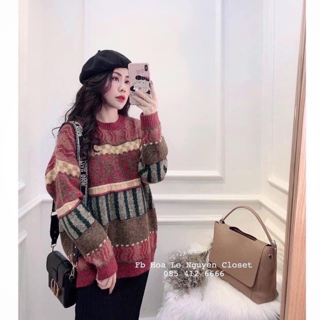 Áo len hoạ tiết