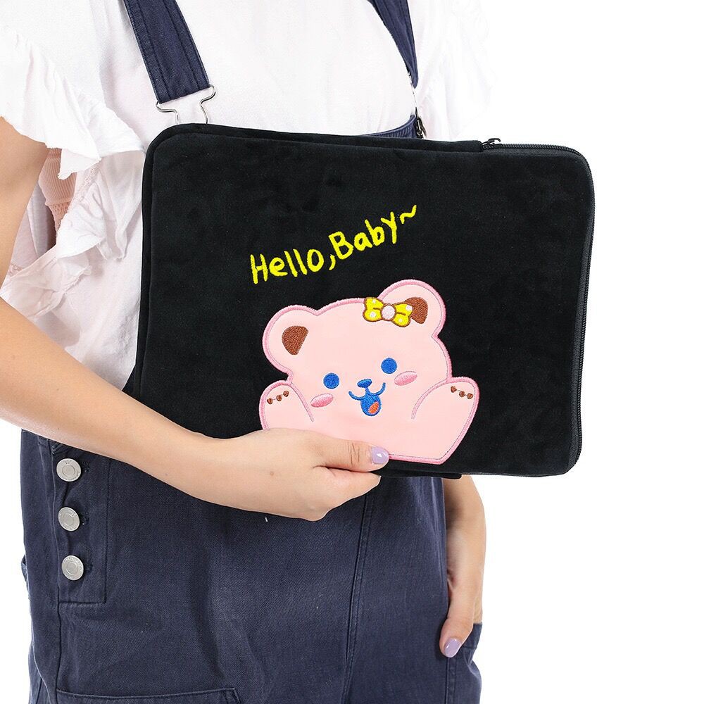 Bentoy Milkjoy Hộp đựng máy tính xách tay hình gấu dễ thương - ipad 11 10.5 10.2 inch